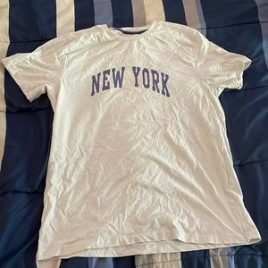 White/ blue, New York print